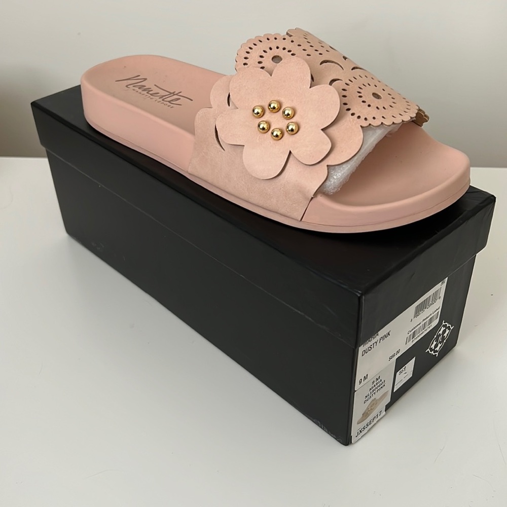 Nanette Lepore Maria Sandals in Dusty Pink